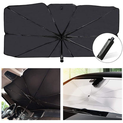 Premium Car Windshield Sun Shade Umbrella - Advanced Thermal Protection System