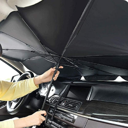 Premium Car Windshield Sun Shade Umbrella - Advanced Thermal Protection System